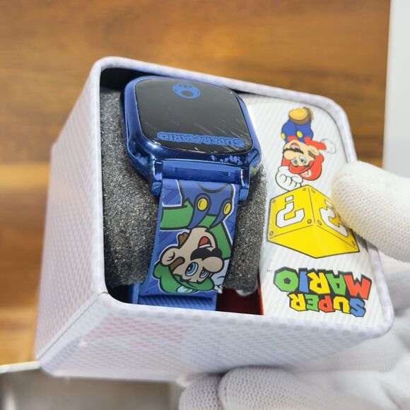Nintendo Super Mario Digital Watch Mario & Luigi New Note Cosmetic Screen Marks - Picture 5 of 11